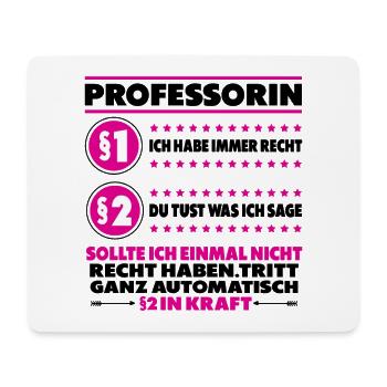 Professorin Lustige Sprüche Witzig Dankeschön - Mousepad (Querformat) - Weiß - Vorne