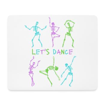 Lets Dance Skelette - Mousepad (Querformat) - Weiß - Vorne