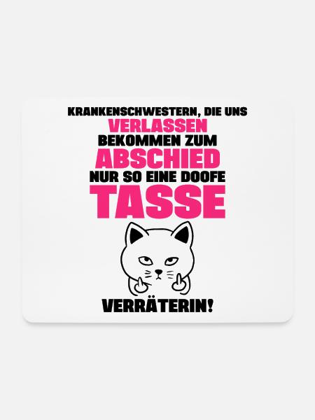 Abschiedsgeschenk für Kollegin Krankenschwester - Mousepad (Querformat) - Weiß
