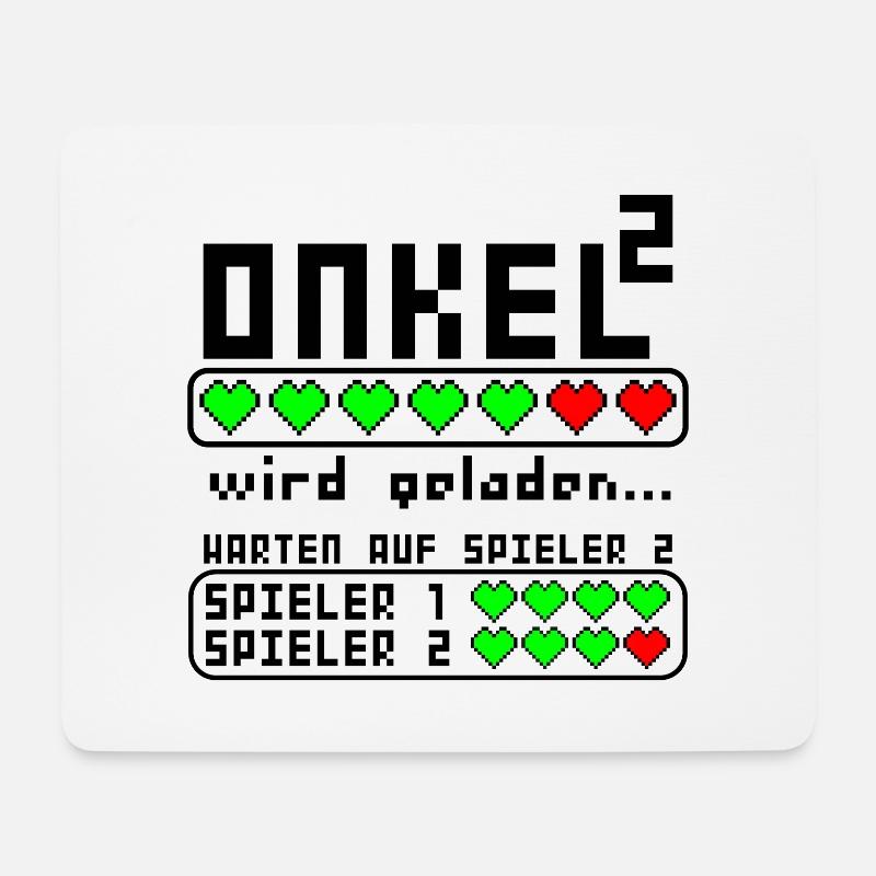 Onkel Hoch 2 zum zweiten mal Zwei Enkelkinder - Mousepad (Querformat) - Weiß