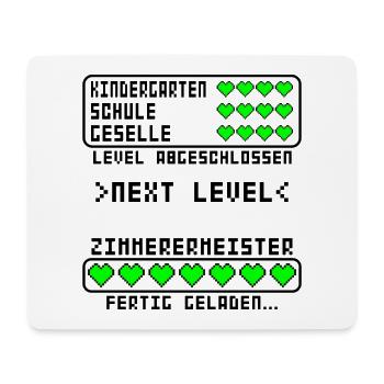 Zimmerermeister Zimmerer Meister bestanden - Mousepad (Querformat) - Weiß - Vorne