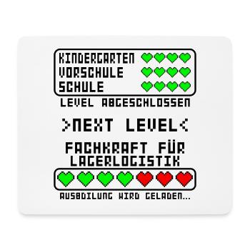 Fachkraft für Lagerlogistik Ausbildung Beginn - Mousepad (Querformat) - Weiß - Vorne