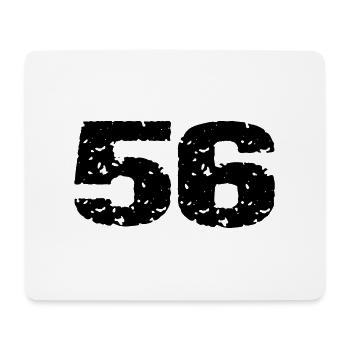 56 Number jersey - Mouse Pad (horizontal) - white - Front