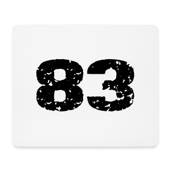 83 Number jersey - Mouse Pad (horizontal) - white - Front