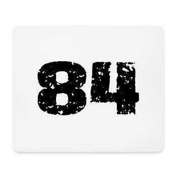84 Number Jersey - Mouse Pad (horizontal) - white - Front