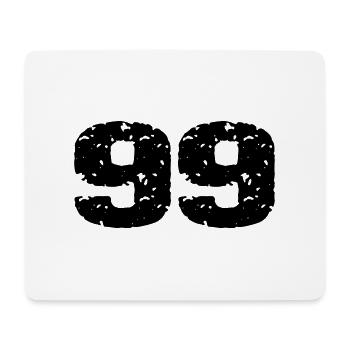 99 Maillot numéro - Tapis de souris (format paysage) - blanc - Devant