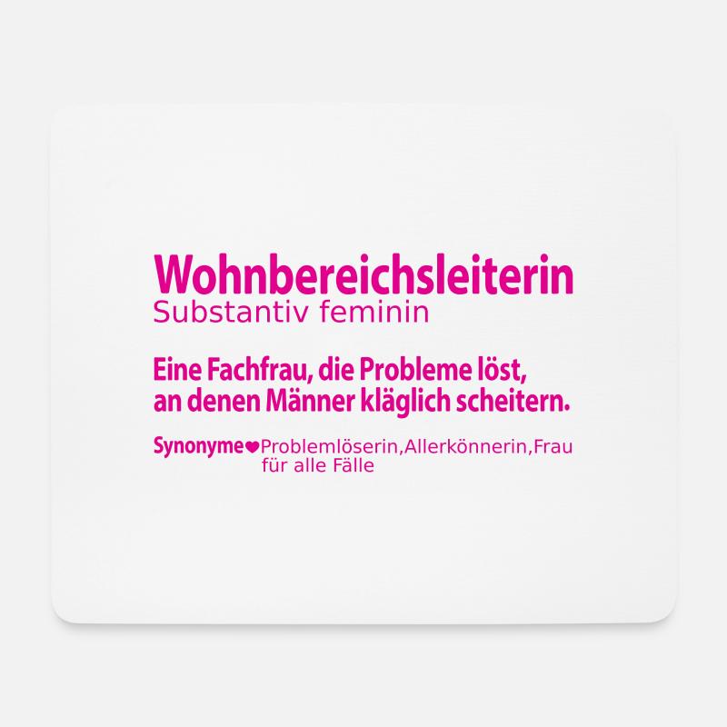 Wohnbereichsleiterin Wohnbereichsleitung Abschied - Mousepad (Querformat) - Weiß