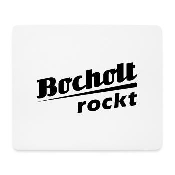 Bocholt rockt - Textdesign mit Stadtnamen - Mousepad (Querformat) - Weiß - Vorne