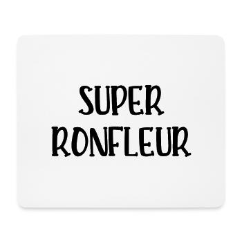 super ronfleur - Tapis de souris (format paysage) - blanc - Devant