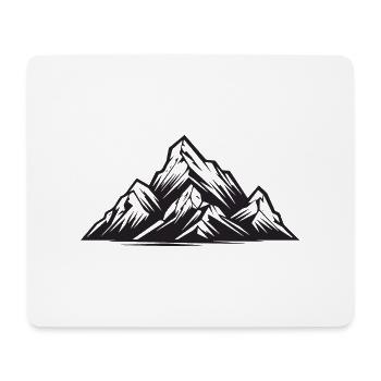 Mountains Nature Symbol - Mouse Pad (horizontal) - white - Front
