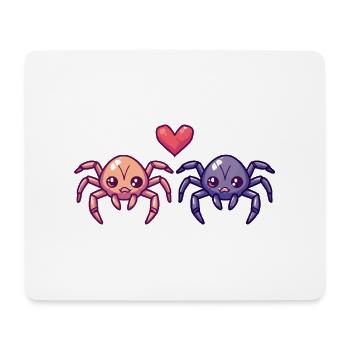 Tarantula Couple In Love Animal Valentine's Day - Mouse Pad (horizontal) - white - Front