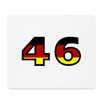 46 Numéro Allemagne Jersey - Tapis de souris (format paysage) - blanc - Devant