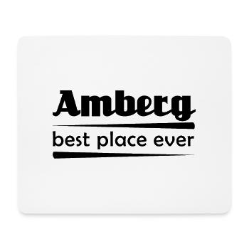 Amberg - Stadt best place ever - Mousepad (Querformat) - Weiß - Vorne