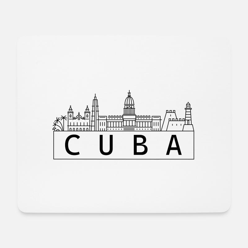 Cuba Skyline Havanna - Mousepad (Querformat) - Weiß