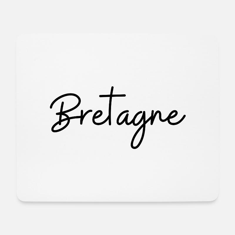 Bretagne Stadt Geschenkidee - Mousepad (Querformat) - Weiß