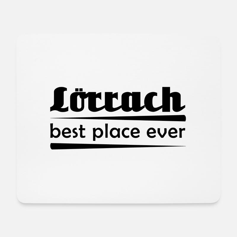 Lörrach - Stadt best place ever - Mousepad (Querformat) - Weiß