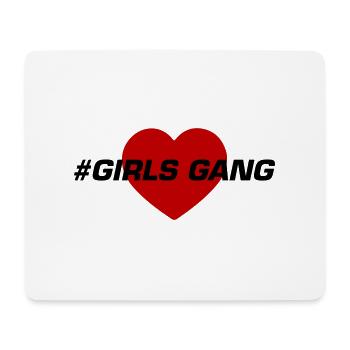 Filles Gang Filles Équipe Coeur Amour - Tapis de souris (format paysage) - blanc - Devant
