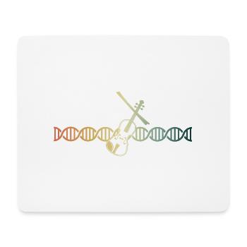 Geige Violine DNA DNS im Blut - Mousepad (Querformat) - Weiß - Vorne