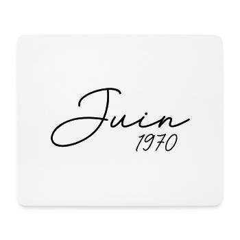 Geburtstag 1970 Juni 1970 Geschenk Juni 1970 - Mousepad (Querformat) - Weiß - Vorne