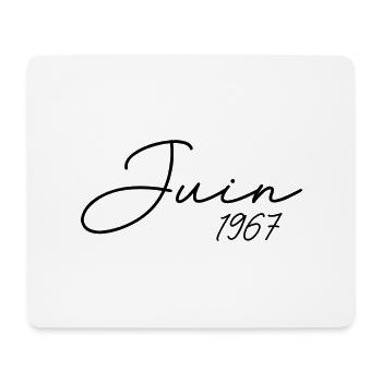 Geburtstag 1967 Juni 1967 Geschenk Juni 1967 - Mousepad (Querformat) - Weiß - Vorne