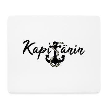 Kapitänin Anker Kapitän Boot Geschenk Segelboot - Mousepad (Querformat) - Weiß - Vorne
