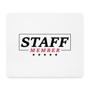 staff member - Tapis de souris (format paysage) - blanc - Devant
