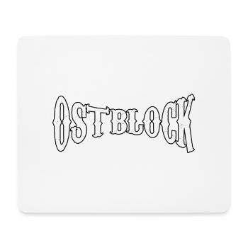 osten ostblock ossi ddr mauer retro vintage shirt - Mousepad (Querformat) - Weiß - Vorne