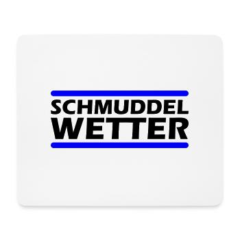 Schmuddel Wetter - Mousepad (Querformat) - Weiß - Vorne
