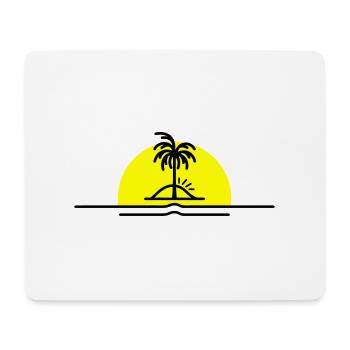 Palm Trees Symbol Beach Island - Mouse Pad (horizontal) - white - Front