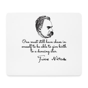 Philosophe nietzsche - Tapis de souris (format paysage) - blanc - Devant