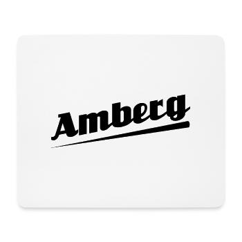 Amberg - Textdesign mit Stadtnamen - Mousepad (Querformat) - Weiß - Vorne