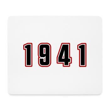 1941 Jahr Zahl - Mousepad (Querformat) - Weiß - Vorne