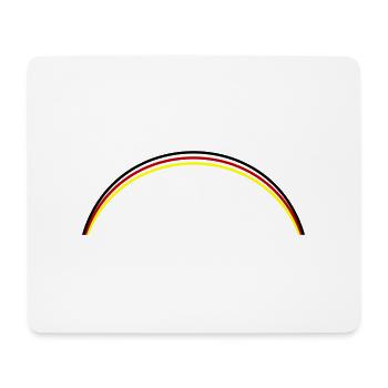 Ligne de symbole du drapeau de l’Allemagne - Tapis de souris (format paysage) - blanc - Devant