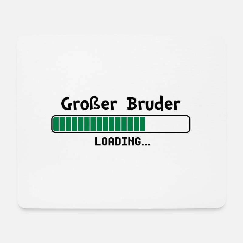 Großer Bruder loading - Mousepad (Querformat) - Weiß