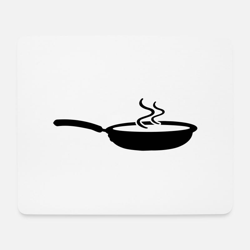 Pfanne Icon - Mousepad (Querformat) - Weiß