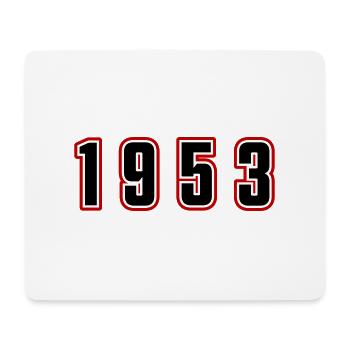 1953 Jahr Zahl - Mousepad (Querformat) - Weiß - Vorne