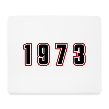 1973 Jahr Zahl - Mousepad (Querformat) - Weiß - Vorne