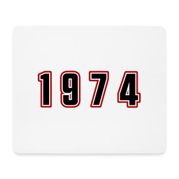 1974 Year Number - Mouse Pad (horizontal) - white - Front