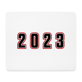 2023 Jahr Zahl - Mousepad (Querformat) - Weiß - Vorne