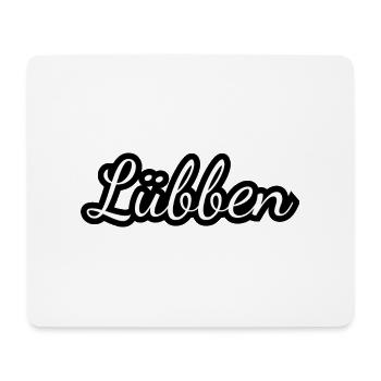 Lübben - Textdesign mit Stadtnamen - Mousepad (Querformat) - Weiß - Vorne