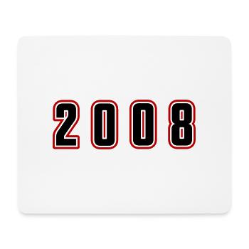 2008 Year Number - Mouse Pad (horizontal) - white - Front