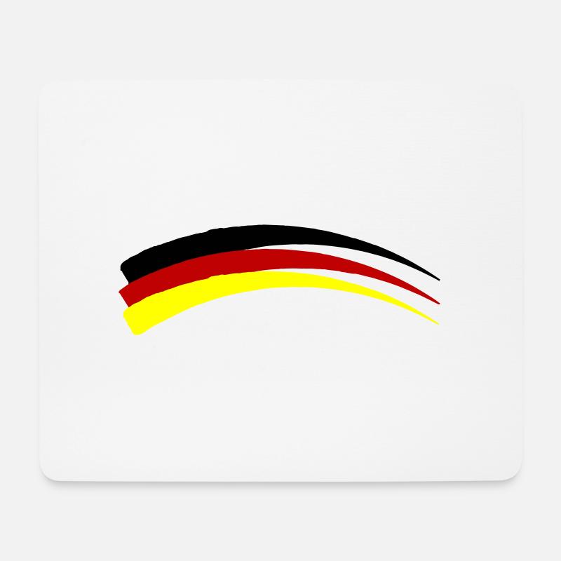 Deutschland Fahne Symbol - Mousepad (Querformat) - Weiß