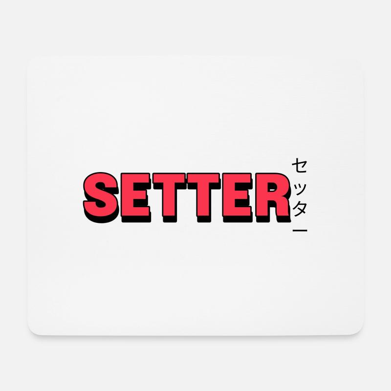 Volleyball Setter - Mousepad (Querformat) - Weiß