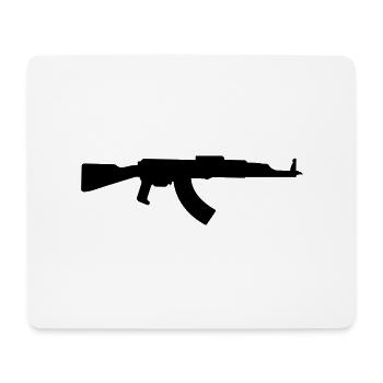Rifle icon icon - Mouse Pad (horizontal) - white - Front