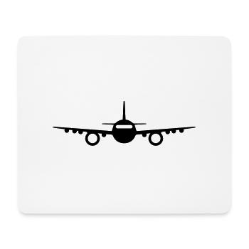 Icône d’avion - Tapis de souris (format paysage) - blanc - Devant
