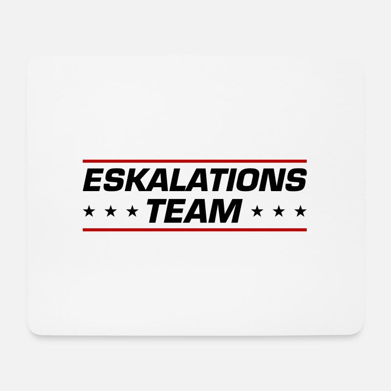 Eskalations Team - Mousepad (Querformat) - Weiß