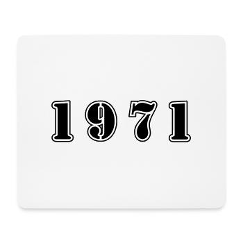 1971 Jahr Geburtstag - Mousepad (Querformat) - Weiß - Vorne