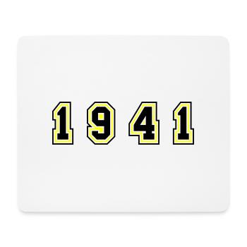 1941 Jahr Zahl - Mousepad (Querformat) - Weiß - Vorne