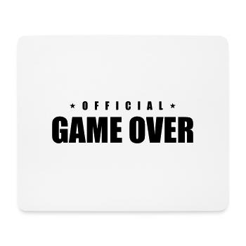 Game Over Slogan - Tapis de souris (format paysage) - blanc - Devant
