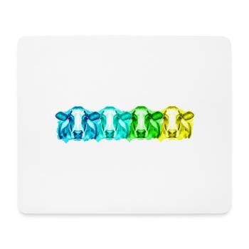 Kuh Kühe - Mousepad (Querformat) - Weiß - Vorne